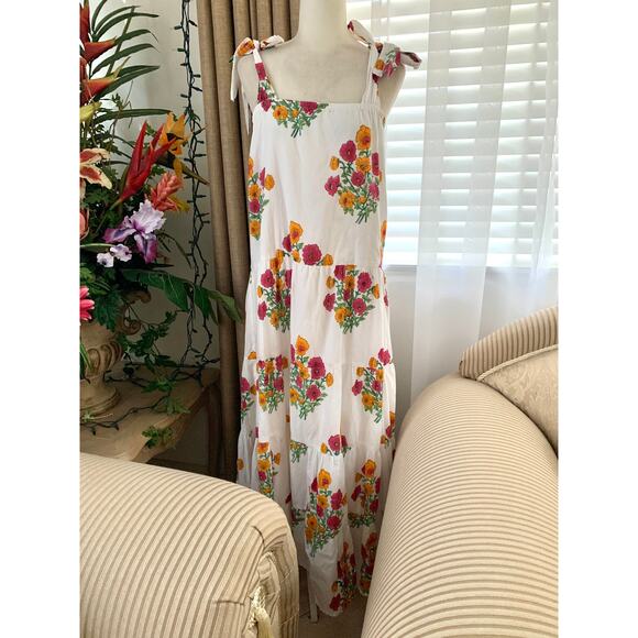 Victoria Dunn King Street Maxi Dress in Posies (NO belt tie) - Picture 4 of 9